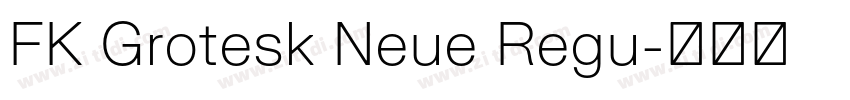 FK Grotesk Neue Regu字体转换 FK Grotesk Neue Regu字体转换